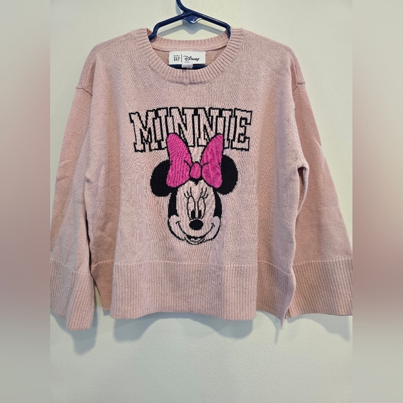 GAP Kids Pink Disney Minnie Mouse Sweater Size 5 Nwt - Picture 1 of 8